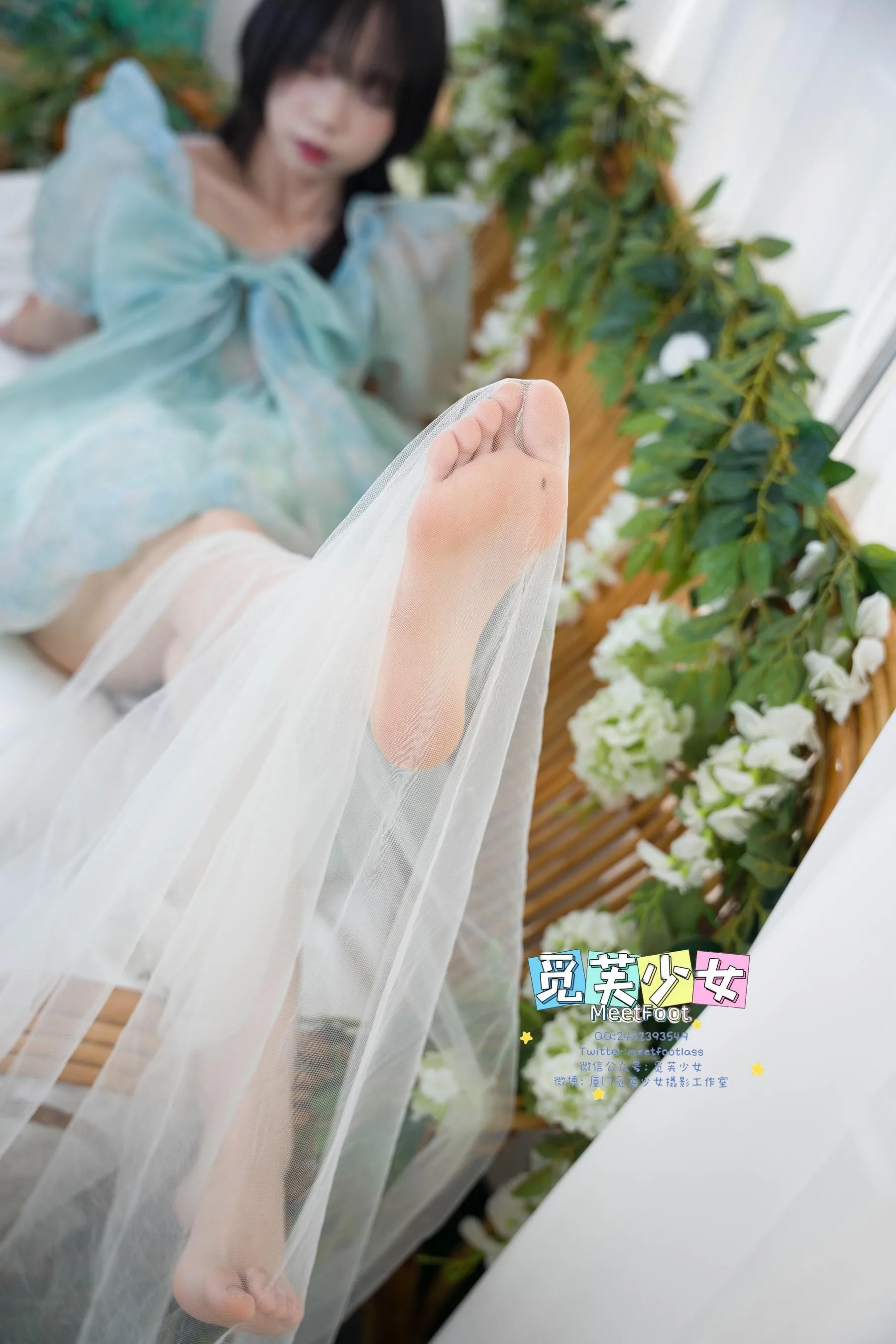 觅芙少女 NO.033 小婉-一袭蓝色纱裙构筑今晚浪漫的梦境-PIC [249P]插图8